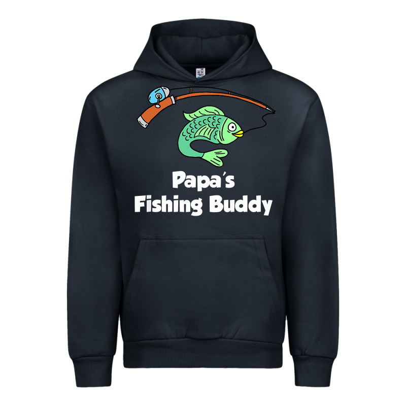 Kids Papa's Fishing Buddy Grandson Or Granddaughter Fish T Shirt Urban Hoodie by linhVisuals | Teevron