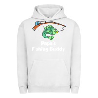 Pigment Lunar Rock kids papa's fishing buddy grandson or granddaughter fish t shirt Urban Hoodie - linhVisuals