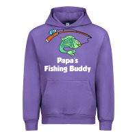 Tulip kids papa's fishing buddy grandson or granddaughter fish t shirt Urban Hoodie - linhVisuals