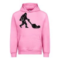 Fuchsia Pink mens mowing bigfoot   golf course superintendent maintenance turf t sh Urban Hoodie - linhVisuals