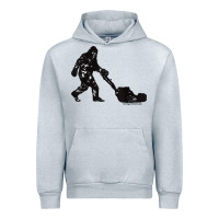 Heather Grey mens mowing bigfoot   golf course superintendent maintenance turf t sh Urban Hoodie - linhVisuals