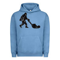 Pigment Pebble Blue mens mowing bigfoot   golf course superintendent maintenance turf t sh Urban Hoodie - linhVisuals