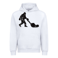 White mens mowing bigfoot   golf course superintendent maintenance turf t sh Urban Hoodie - linhVisuals