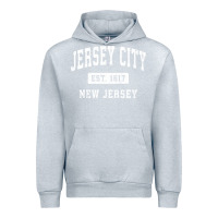 Heather Grey jersey city new jersey nj vintage established sports design pullover h Urban Hoodie - linhVisuals