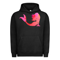 Pigment Black mermaid t  shirt pink mermaid t  shirt Urban Hoodie - linhVisuals
