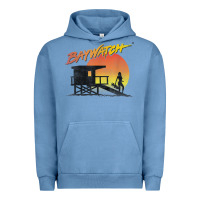 Pigment Pebble Blue baywatch lifeguard sunset t shirt Urban Hoodie - linhVisuals