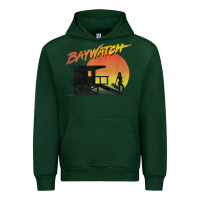 Forest Green baywatch lifeguard sunset t shirt Urban Hoodie - linhVisuals