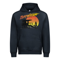 Navy baywatch lifeguard sunset t shirt Urban Hoodie - linhVisuals
