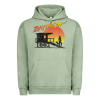 Pigment Oil Green baywatch lifeguard sunset t shirt Urban Hoodie - linhVisuals