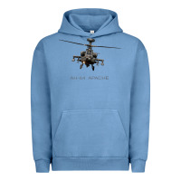 Pigment Pebble Blue ah 64 apache longbow helicopter t shirt t shirt Urban Hoodie - linhVisuals