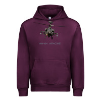 Mauve Wine ah 64 apache longbow helicopter t shirt t shirt Urban Hoodie - linhVisuals