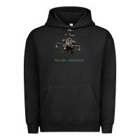 Pigment Black ah 64 apache longbow helicopter t shirt t shirt Urban Hoodie - linhVisuals