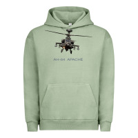Pigment Oil Green ah 64 apache longbow helicopter t shirt t shirt Urban Hoodie - linhVisuals