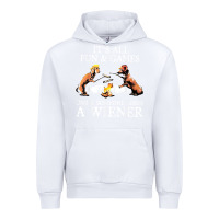 White it's all fun and games until someone loses a wiener shirt Urban Hoodie - linhVisuals