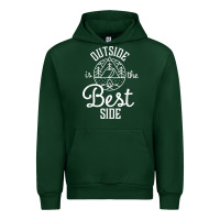 Forest Green outside is the best side for outdoor campers and hikers t shirt Urban Hoodie - linhVisuals