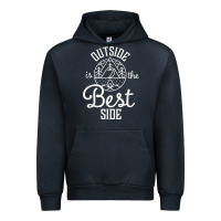 Navy outside is the best side for outdoor campers and hikers t shirt Urban Hoodie - linhVisuals