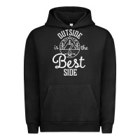 Pigment Black outside is the best side for outdoor campers and hikers t shirt Urban Hoodie - linhVisuals