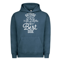 Pigment Midnight Navy outside is the best side for outdoor campers and hikers t shirt Urban Hoodie - linhVisuals
