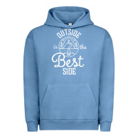 Pigment Pebble Blue outside is the best side for outdoor campers and hikers t shirt Urban Hoodie - linhVisuals