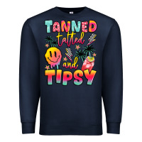 Navy tanned tattled and tipsy Premium Sweatshirt - JahusDesignShop