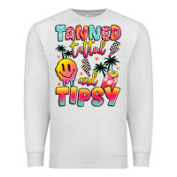 Oatmeal Heather tanned tattled and tipsy Premium Sweatshirt - JahusDesignShop