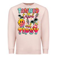 Pale Pink tanned tattled and tipsy Premium Sweatshirt - JahusDesignShop