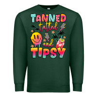 Sports Green tanned tattled and tipsy Premium Sweatshirt - JahusDesignShop
