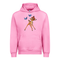Fuchsia Pink bambi Urban Hoodie - linhVisuals