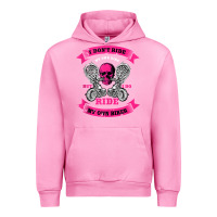 Fuchsia Pink biker gear motorcycle gifts biker chick i ride my biker tank top Urban Hoodie - linhVisuals