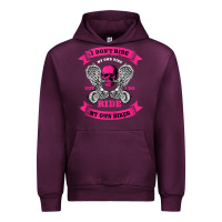 Mauve Wine biker gear motorcycle gifts biker chick i ride my biker tank top Urban Hoodie - linhVisuals