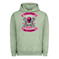 Pigment Oil Green biker gear motorcycle gifts biker chick i ride my biker tank top Urban Hoodie - linhVisuals