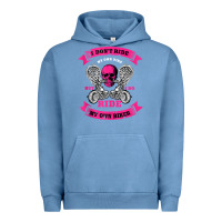 Pigment Pebble Blue biker gear motorcycle gifts biker chick i ride my biker tank top Urban Hoodie - linhVisuals