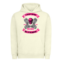 Pigment Pistachio biker gear motorcycle gifts biker chick i ride my biker tank top Urban Hoodie - linhVisuals
