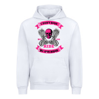 White biker gear motorcycle gifts biker chick i ride my biker tank top Urban Hoodie - linhVisuals