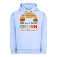 Pigment Grape Ice chonk cat scale meme retro oh lawd he comin' memes t shirt Urban Hoodie - linhVisuals