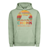 Pigment Oil Green chonk cat scale meme retro oh lawd he comin' memes t shirt Urban Hoodie - linhVisuals