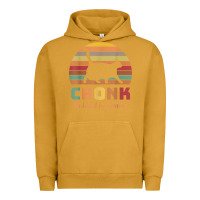 Pigment Peanut Butter chonk cat scale meme retro oh lawd he comin' memes t shirt Urban Hoodie - linhVisuals