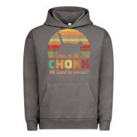 Pigment Tornado chonk cat scale meme retro oh lawd he comin' memes t shirt Urban Hoodie - linhVisuals