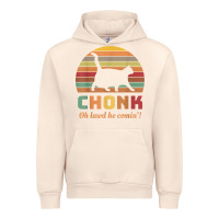 Sandshell chonk cat scale meme retro oh lawd he comin' memes t shirt Urban Hoodie - linhVisuals