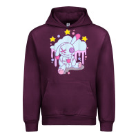 Mauve Wine bunny pastel goth voodoo doll t shirt Urban Hoodie - linhVisuals