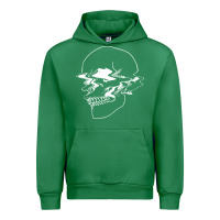Emerald creepy cool egirl eboy pastel goth vaporwave glitch skull sweatshirt Urban Hoodie - linhVisuals