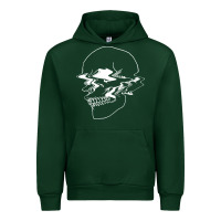 Forest Green creepy cool egirl eboy pastel goth vaporwave glitch skull sweatshirt Urban Hoodie - linhVisuals