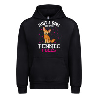 Black fennec fox just a girl who loves fennec foxes t shirt Urban Hoodie - linhVisuals