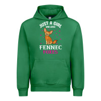 Emerald fennec fox just a girl who loves fennec foxes t shirt Urban Hoodie - linhVisuals