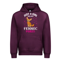 Mauve Wine fennec fox just a girl who loves fennec foxes t shirt Urban Hoodie - linhVisuals