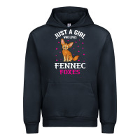 Navy fennec fox just a girl who loves fennec foxes t shirt Urban Hoodie - linhVisuals
