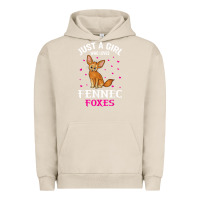Pigment French Oak fennec fox just a girl who loves fennec foxes t shirt Urban Hoodie - linhVisuals