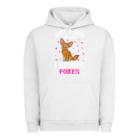 Pigment Lunar Rock fennec fox just a girl who loves fennec foxes t shirt Urban Hoodie - linhVisuals