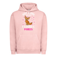 Pigment Salmon fennec fox just a girl who loves fennec foxes t shirt Urban Hoodie - linhVisuals