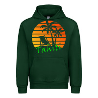 Forest Green outdoor t  shirt tahiti retro vintage sunset t  shirt Urban Hoodie - linhVisuals